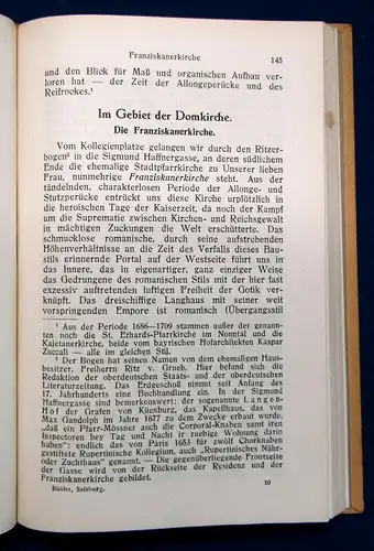 Bühler Salzburg und seine Fürsten 1923 Rundgang durch die Stadt u. Geschichte js