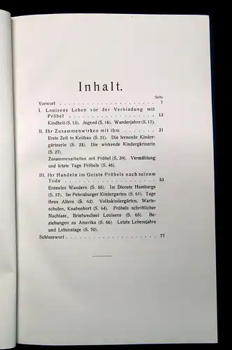 Schröcke Louise Fröbel, Fröbels zweite Gattin 1912 Bildband Geschichte js