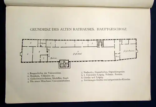 Katalog der Universitäts-Jubiläums-Ausstellung Leipzig 1909 Geschichte mb