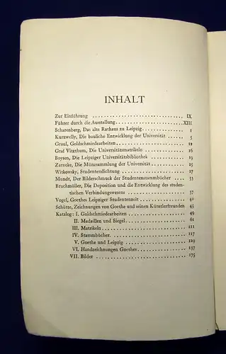 Katalog der Universitäts-Jubiläums-Ausstellung Leipzig 1909 Geschichte mb