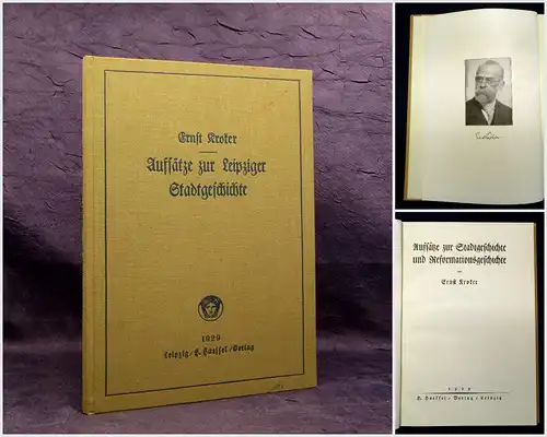 Kroker Aufsätze z Stadtgeschichte und Reformationsgeschichte von Leipzig 1929 mb