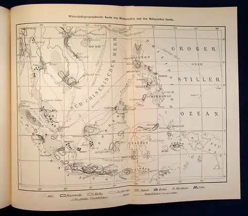 Sieger Karl Andree`s Geographie des Welthandels 2 Bde. 1910 Halbleder js