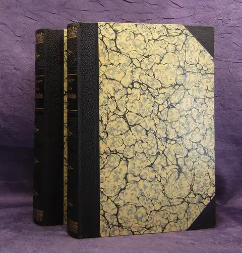 Sieger Karl Andree`s Geographie des Welthandels 2 Bde. 1910 Halbleder js