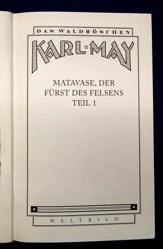 Karl May 6 Bde. "Das Waldröschen" 1999 1-10 komplett Klassiker Lyrik js