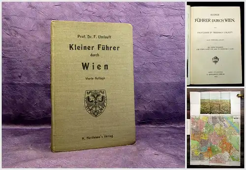 Umlauft Kleiner Führer durch Wien 1913 Guide Führer Reiseführer Ortskunde mb