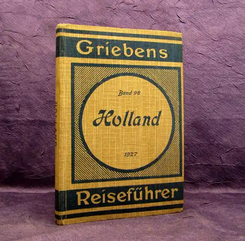 Grieben Reiseführer Bd 98 Holland 1927 Guide Führer Reiseführer Ortskunde  mb