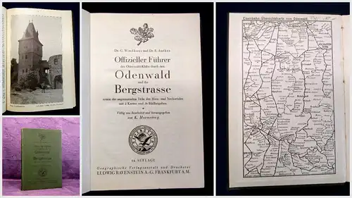 Windhaus, Anthes Offizieller Führer durch den Odenwald 1926 Guide Reiseführer mb