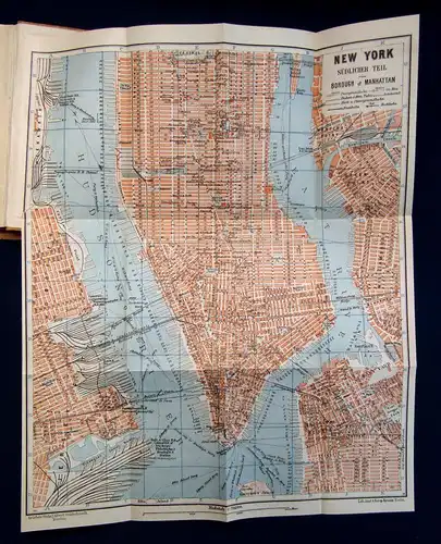 Grieben Reiseführer Bd 86 New-York 1931  Guide Führer Reiseführer Ortskunde mb