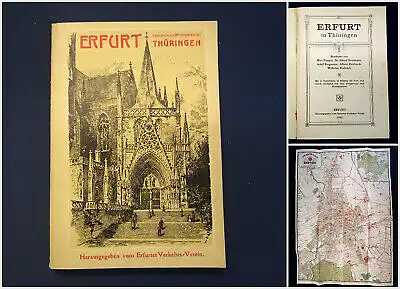 Timpel, Overmann,Bergmann Erfurt in Thüringen 1910 Guide Reiseführer Sachsen mb