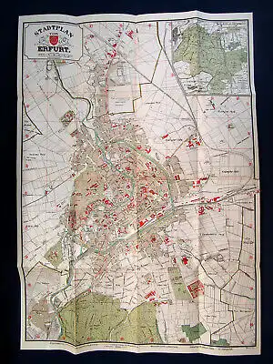 Timpel, Overmann,Bergmann Erfurt in Thüringen 1910 Guide Reiseführer Sachsen mb