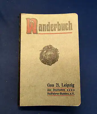 Grundmann Wanderbuch des Gaues 21 Leipzig 1907 Guide Führer Reiseführer mb