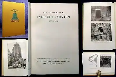 Dahlmann Indische Fahrten 1. Bd.(von 2) 1927 Ortskunde Sitten Denkmäler js