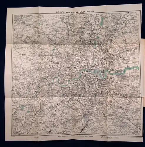 A Pictorial and Descriptive Guide to London um 1905 Routenführer Guide js