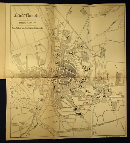 Flemes Führer durch Hameln um 1930 Niedersachsen Ortskunde Geografie js