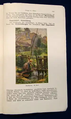 Sächsisches Verkehrsbuch 1906 5 Karten und Illustrationen Saxonica Ortskunde js