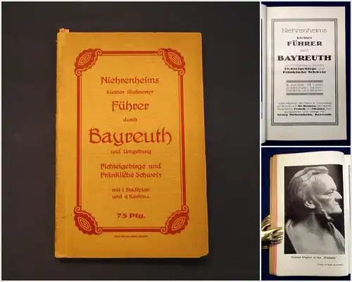 Niehrenheims kleiner Führer durch Bayreuth um 1915 Guide Führer Ortskunde mb