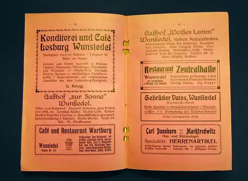 Niehrenheims kleiner Führer durch Bayreuth um 1915 Guide Führer Ortskunde mb