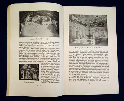 Fremdenverkehrsverein Würzburg Total-Ansicht um 1925 Guide Reiseführer mb