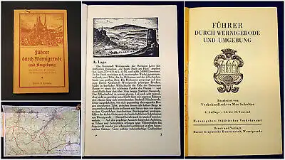 Städt. Verkehrsamt Führer durch Wernigerode u Umgeb. um 1925 Guide Reiseführer m