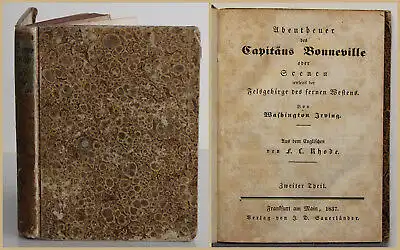 Irving Abentheuer des Capitäns Bonneville 1837 Weltliteratur Klassiker sf