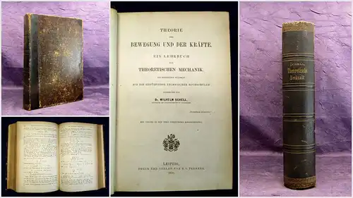 Schell Theorie der Bewegung und der Kräfte 1870 EA Naturwissenschaften Physik mb