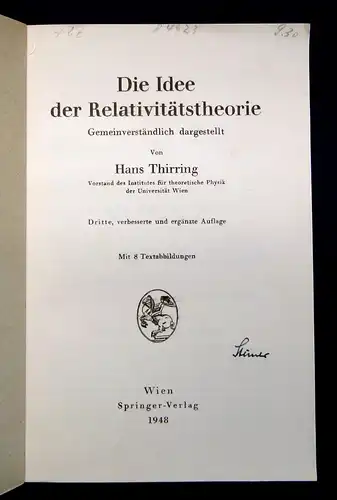 Sexl Vorlesungen über Kernphysik  1948 Physik Naturwissenschaften Kernphysik mb