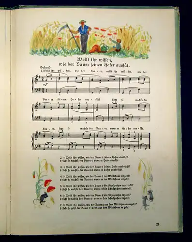 Krentzlin Sing Sang fürs kleine Volk 1926 Kinderbücher Kinderlieder Märchen mb