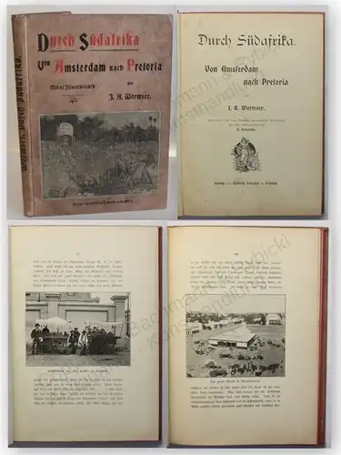 Wormser Durch Südafrika Von Amsterdam nach Pretoria 1899 Geographie Ortskunde mb