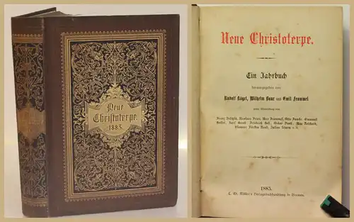Kögel/ Baur/ Frommel Neue Christoterpe 1883 Religion Christentum Theologie xy