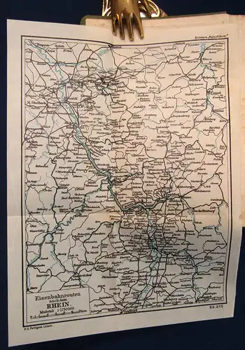 Richter Der Rhein von Cöln bis Mannheim um 1915 Guide Reiseführer Führer mb