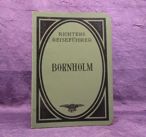 Richter Bornholm Führer nach und auf der Insel 1914 Reiseführer Guide mb