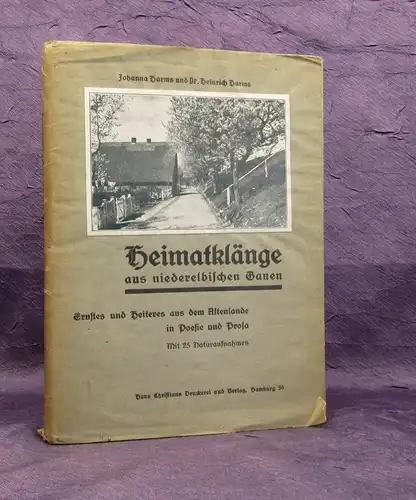 Harms Heimatklänge aus niederlebischen Gauen Ernstes und heiteres 1931 js