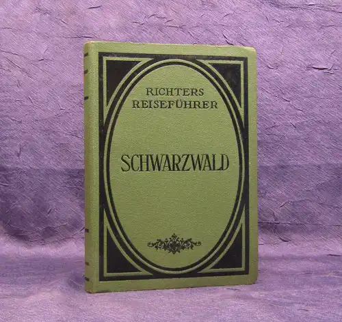 Richter Schwarzwald und angrenzende Gebiete 1913 Reiseführer Guide Führer mb