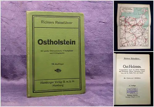 Richter Ostholstein und die Städte Kiel und Lübeck 1910/11 Reiseführer Guide mb
