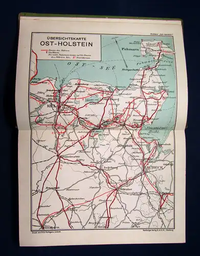 Richter Ostholstein und die Städte Kiel und Lübeck 1910/11 Reiseführer Guide mb