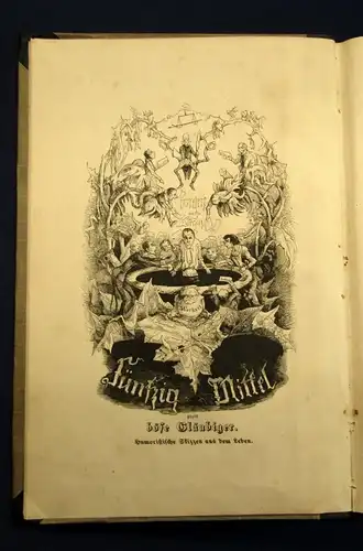 Nikanor(Lubojatzky) Fünfzig Mittel gegen böse Gläubiger um 1849 Karikatur js