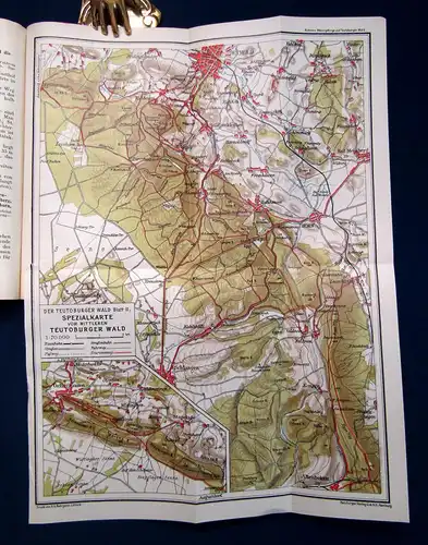 Richter Der Teutoburger Wald, Der Osning  1909/10 Reiseführer Guide Führer mb