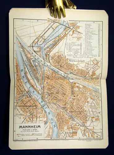 Richter Heidelberg Mannheim und Umgebung um 1900 Reiseführer Guide Führer mb