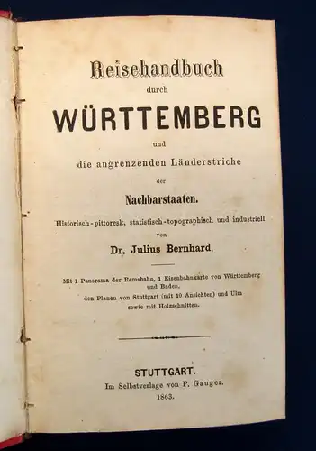 Bernhard Reisehandbuch durch Württemberg 1863 1 Panorama der Remsbahn js