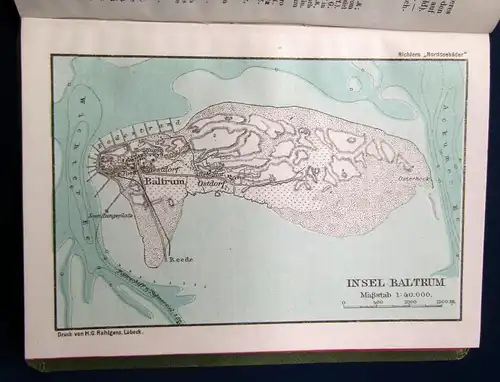 Richter Nordseebäder Deutschlands, Belgiens u. Hollands 1912/13 Reiseführer  mb