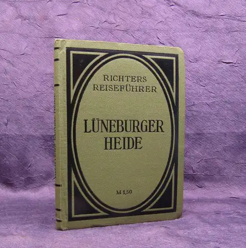 Richter Lüneburger Heide 1914/15 Reiseführer Guide Führer Ortskunde mb