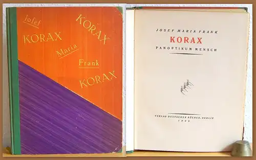 Josef Maria Frank KORAX Panoptikum Mensch 1925 Medizin Humor Psychologie xz