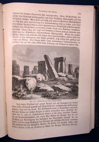 Hellwald Der vorgeschichtliche Mensch Ursprung u. Entwicklung d.Menschen 1874 js