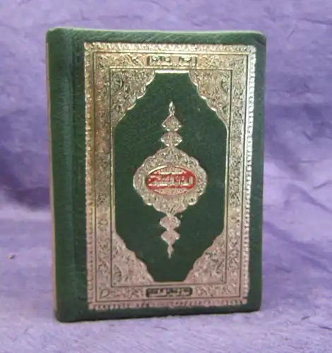 Mini- Buch Koran mit Rundumgoldschnitt und in Schatulle o.J. Glaube Gott js