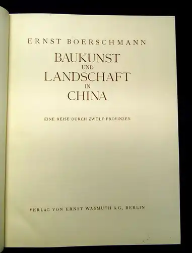 Boerschmann Baukunst und Landschaft in China 1926 Orbis Terrarum Guide mb