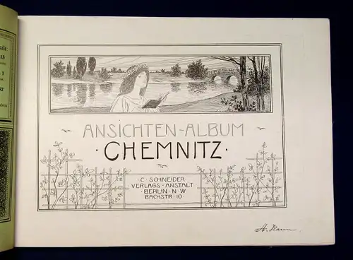 Buch Ansichten-Album Chemnitz um 1900 Geschichte Photographie Bilder Foto mb