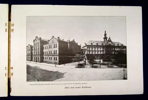 Buch Ansichten-Album Chemnitz um 1900 Geschichte Photographie Bilder Foto mb