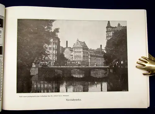 Buch Ansichten-Album Chemnitz um 1900 Geschichte Photographie Bilder Foto mb