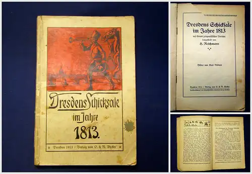 Reichmann Dresdens Schicksale im Jahr 1813 1913 Geschichte Gesellschaft mb