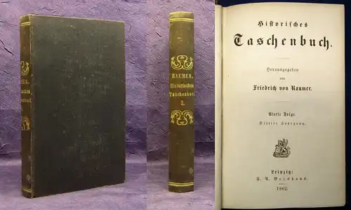 Raumer Historisches Taschenbuch 4. Folge 3. Jahrg. 1862 Politik Königswahlen js